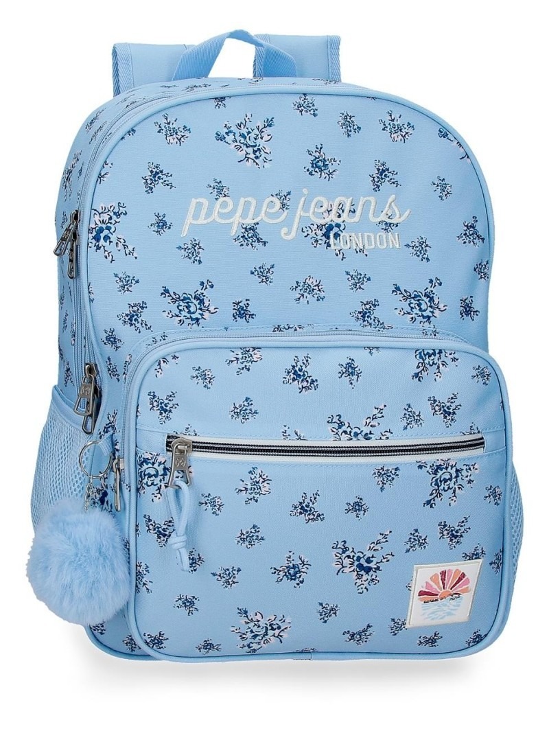 MOCHILA ADAP 40CM. 2C OLIVA AZUL CLARO
