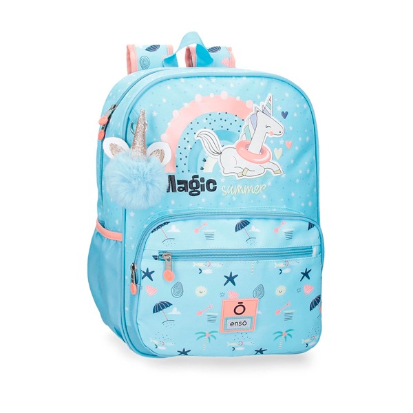 MOCHILA 38CM ENSO MAGIC SUMMER AZ.CLARO