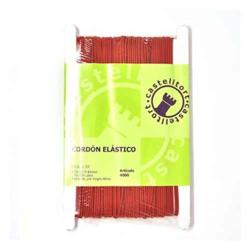 ROLLO GOMA ELASTICA 25M Nº2 GRANATE