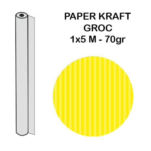 ROLLO AMARILLO KRAF 5X1M.70GR.