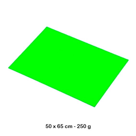 CARTULINA FLUORESCENTE 50X65CM VERDE