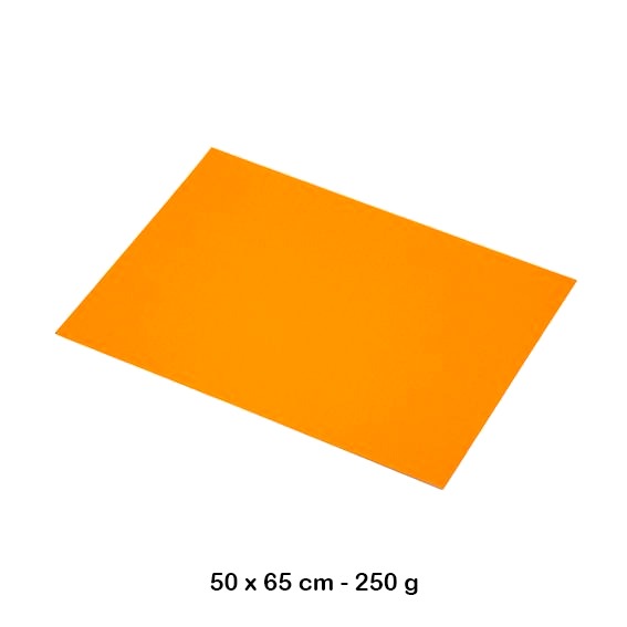 CARTULINA FLUORESCENTE 50X65CM NARANJA