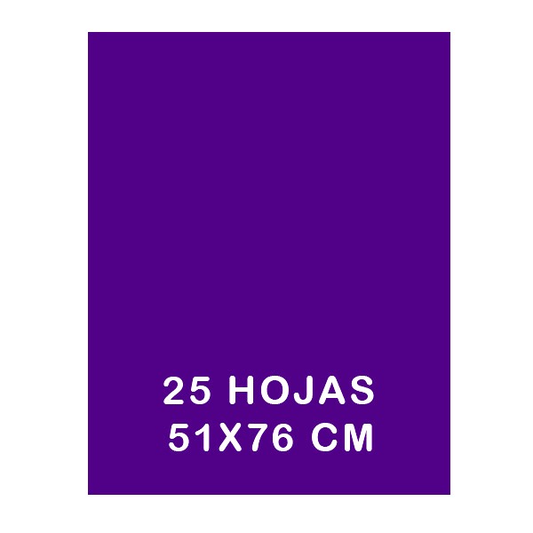 PAQ. 25H PAPEL SEDA 50X75CM LILA