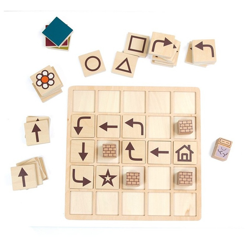 JUEGO CODIFICACION DE MADERA +4 AÂ¥OS