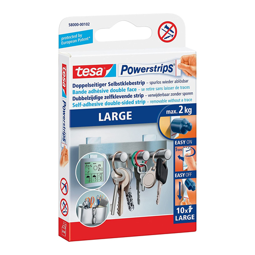 POWERSTRIPS LARGE 10U. 50X20MM TESA