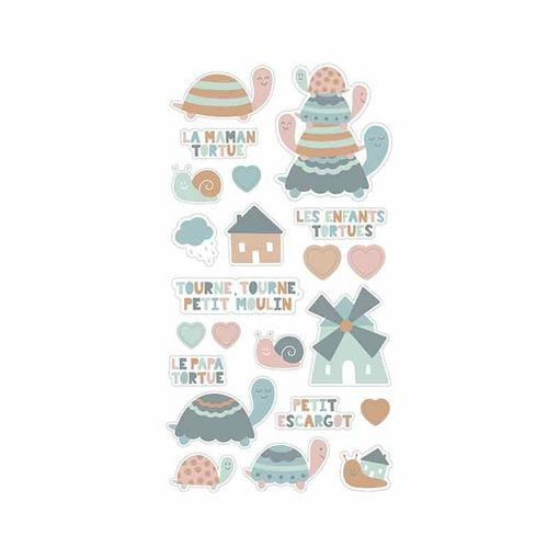 STICKERS JOLIES TORTUGAS