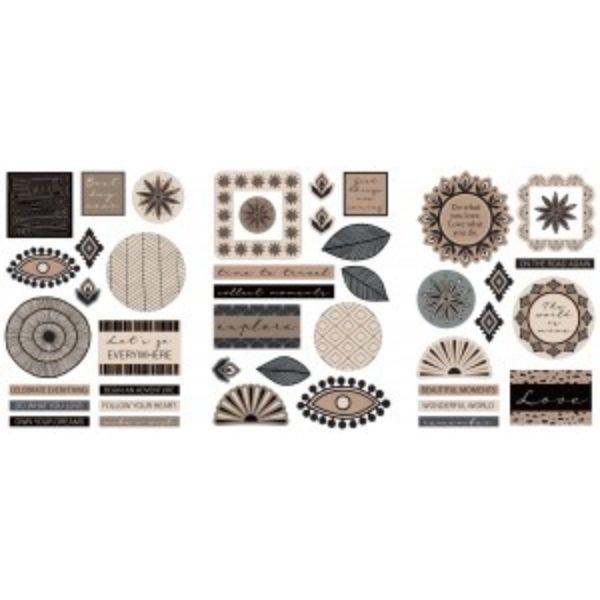 PACK 3 CHIPBOARD BOHO