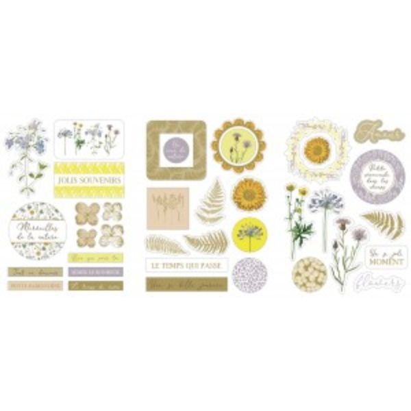 PACK 3 CHIPBOARD SHEETS BOTANICA