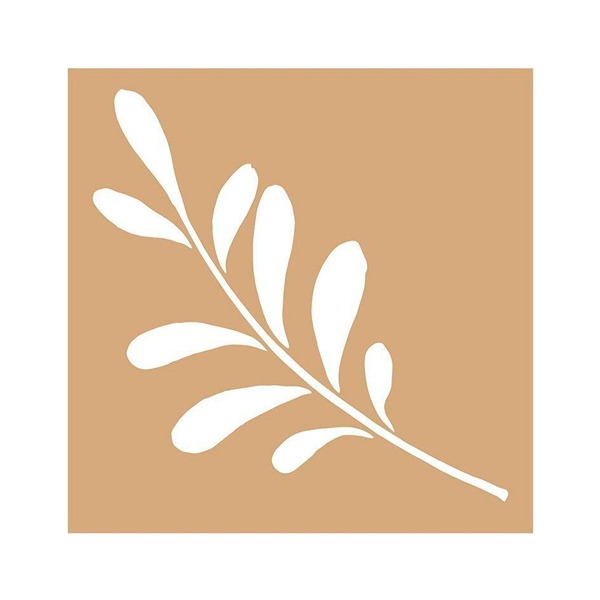 PLANTILLA KRAFT 20X20CM SLOW LIFE BRANC