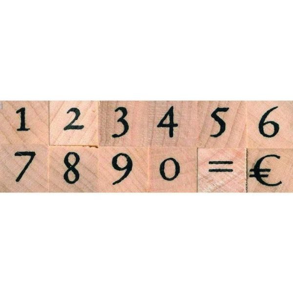 SELLOS MADERA NUMEROS
