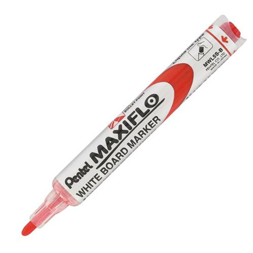 ROTULADOR PIZARRA PENTEL MWL5M ROJO