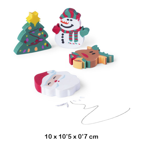 SET 4 GOMAS NAVIDAD FLOP