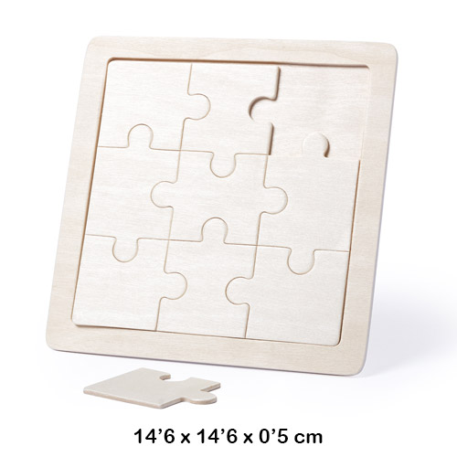 PUZLE DE MADERA DE 9 PIEZAS