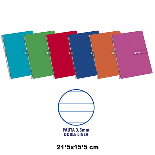 LIBRETA 4º 80H 60GR T/BLANDA PAUTA 3'5M