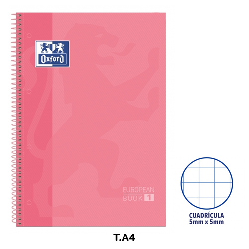 LIBRETA A4+ ESP. T/D 5X5 80HOXFS ROSA