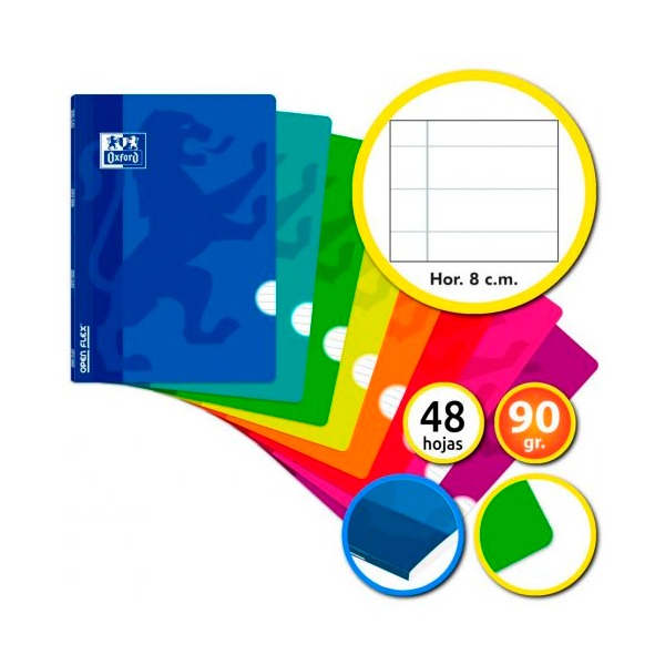 LIBRETA A4 GRAP. T/P 1 LINEA 48H OXFORD