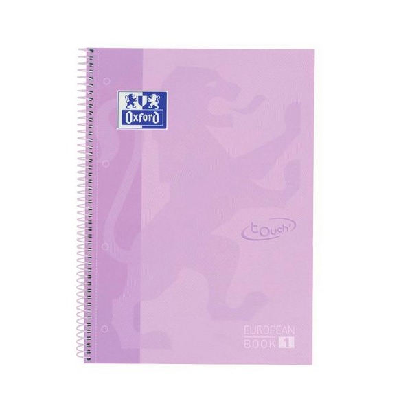 LIBRETA A4+ ESP. T/D 5X5 80H OXFS MALVA