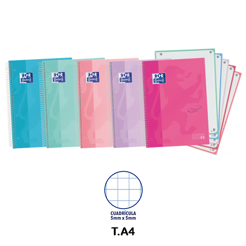 LIBRETA A4+ ESP. T/D 5X5 120H OXFORD