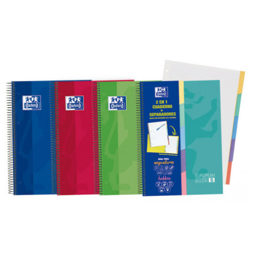 LIBRETA A4+ ESP. T/D 5X5 100H OXFORD
