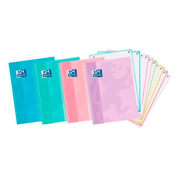 LIBRETA A4 150H 90GR 5X5MM 10 COL PASTE