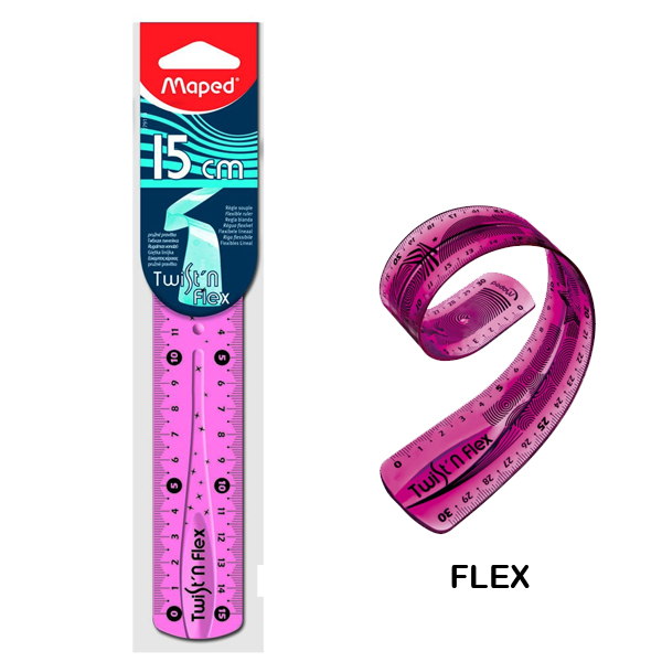 REGLA TWIST'N FLEX 15CM. MAPED