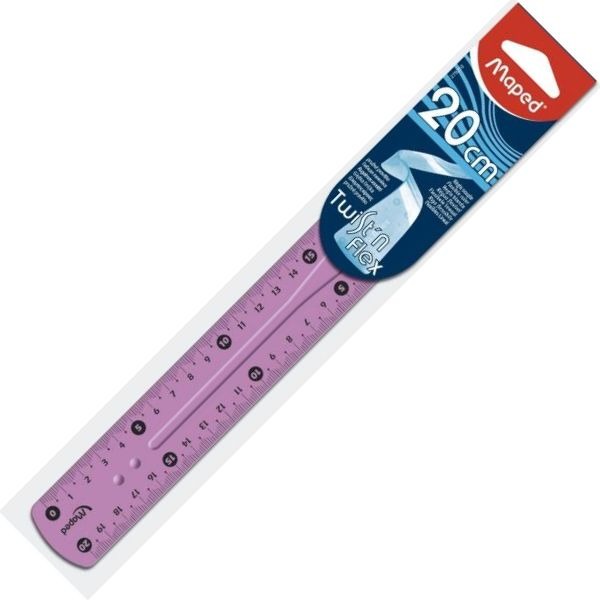 REGLA MAPED PLASTICO FLEXIBLE 20CM