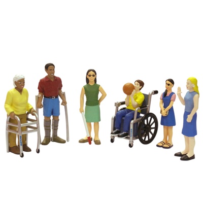 ESTUCHES FIGURAS DISCAPACIDADES 6 FIGUR