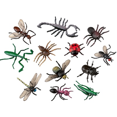 BOTE 12 FIGURAS INSECTOS