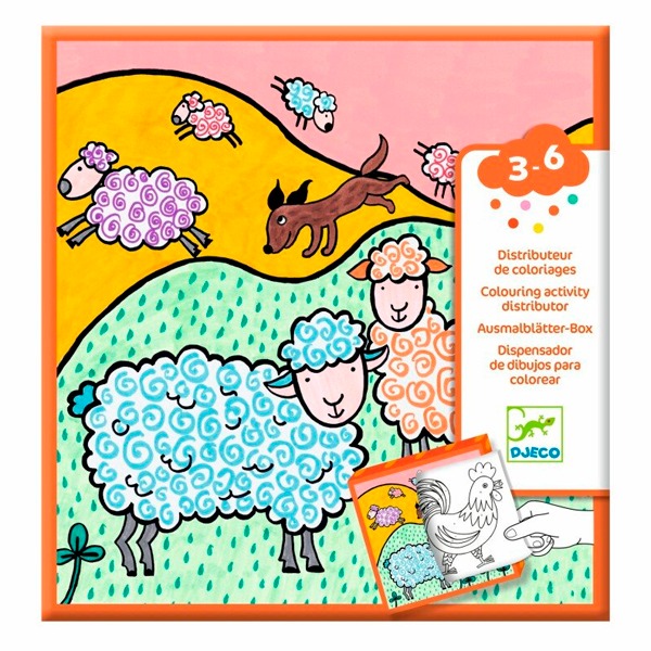 DISPENSADOR 10 DIBUJOS PARA COLOREAR +1