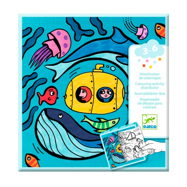 DISPENSADOR 10 DIBUJOS PARA COLOREAR +1