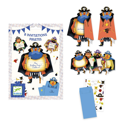 FIESTAS INVITACION PIRATAS (MIN. 2 U.)