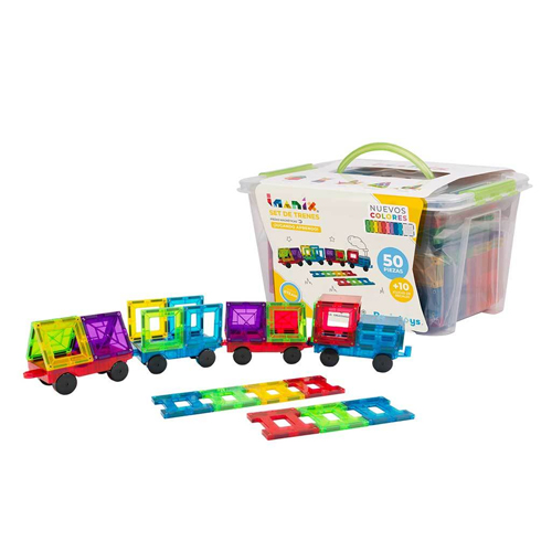 IMANIX BRAIN TOYS SET DE TRENES 50 PIEZ