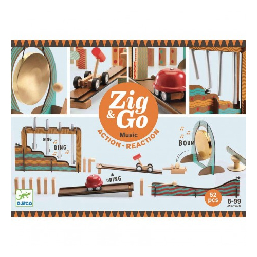 CONSTRUCCION ZIG & GO - MUSIC 52PCS