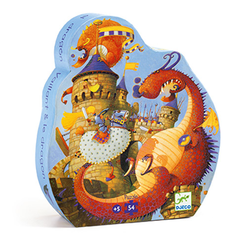 PUZZLE SILUETA VAILLANT Y EL DRAGON