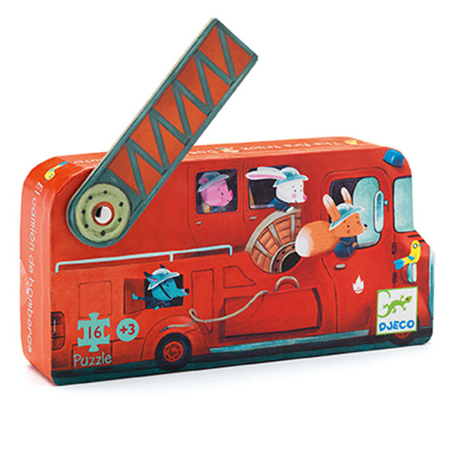 PUZZLE SILUETA EL CAMION DE BOMBEROS