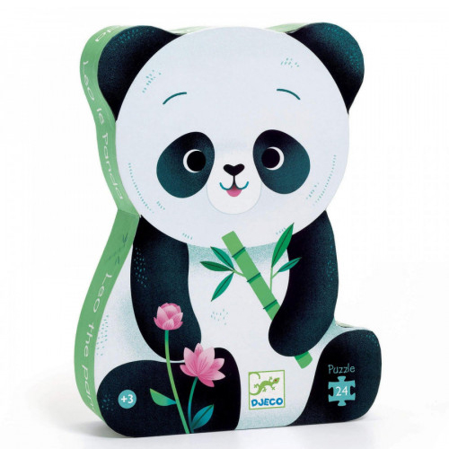 PUZZLE SILUETA LEO EL PANDA - 24 PIEZAS