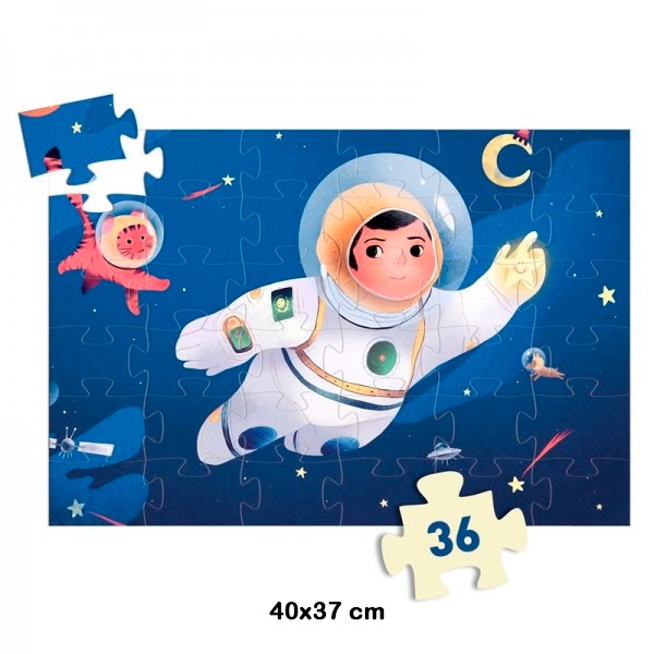 PUZZLE SILUETA ASTRONAUTA