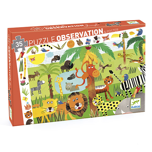 PUZZLE OBSERVACION LA JUNGLA