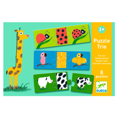 EDUCATIVOS PUZZLE TRIO ANIMALES DESNUDO