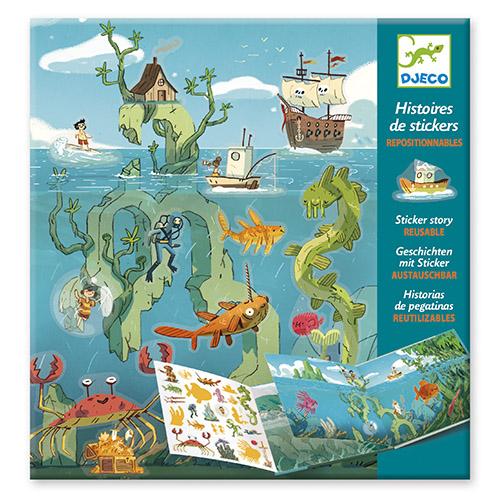 PEGATINAS LAS AVENTURAS EN EL MAR