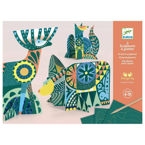 CUADROS PARA RASCAR ANIMALES FOLK