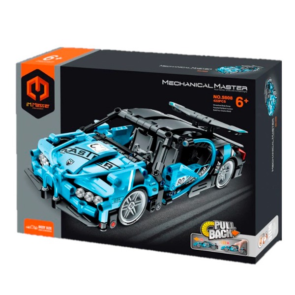 IMMASTER COCHE CARRERAS AZUL 422 PZS