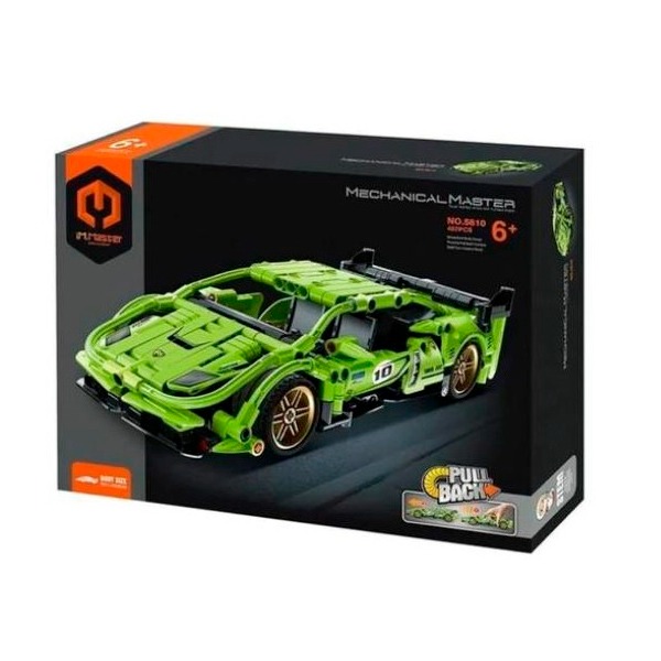 IMMASTER COCHE CARRERAS VERDE 457 PZS