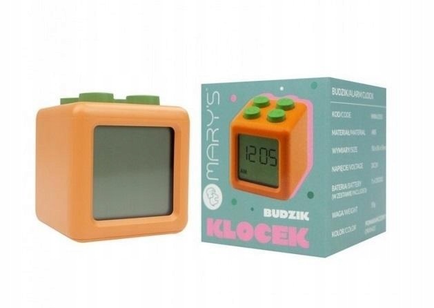 MARY'S RELOJ DESPERTADOR BLOCK NARANJA