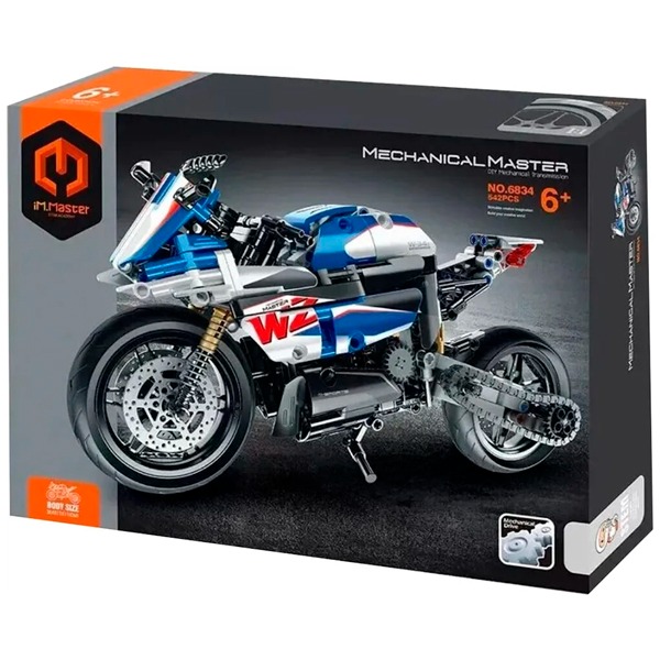 IMMASTER MOTOCICLETA AZUL 542 PIEZAS