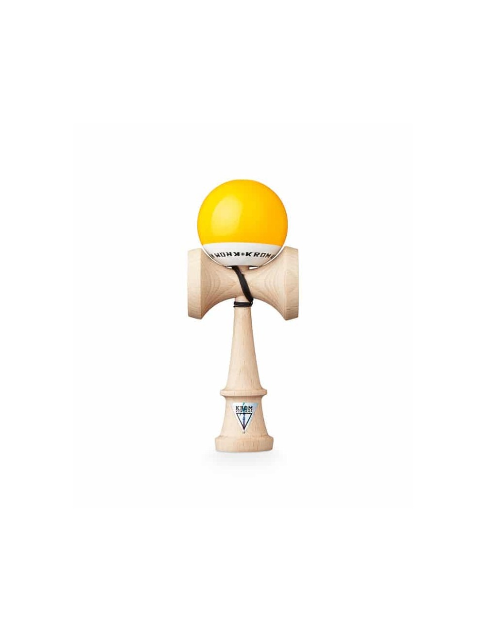 KENDAMA AMARILLA DE MADERA 'GEOM'