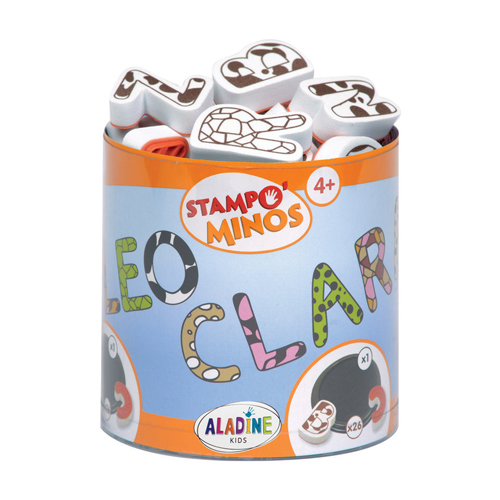 PACK TAMPONES STAMPOMINOS ALFABETO MAYU