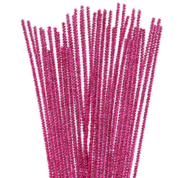 PAQ. 25 LIMPIAPIPAS 6MMX30CM LILA METAL