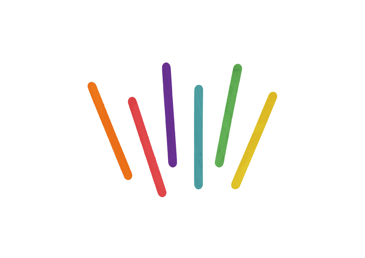 PAQ. 150 PALOS HELADO PEQUEÑOS COLORES
