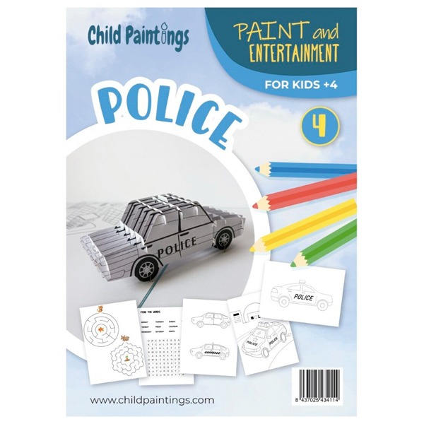 BLOC PARA PINTAR FIGURA 3D POP UP POLIC